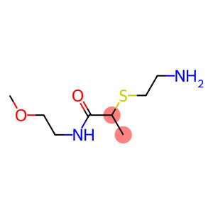 2-[(2-aminoethyl)sulfanyl]-N-(2-methoxyethyl)propanamide