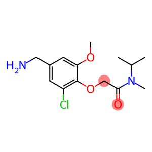 2-[4-(aminomethyl)-2-chloro-6-methoxyphenoxy]-N-methyl-N-(propan-2-yl)acetamide