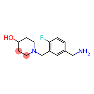 1-{[5-(aminomethyl)-2-fluorophenyl]methyl}piperidin-4-ol