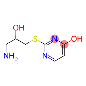 2-[(3-amino-2-hydroxypropyl)sulfanyl]pyrimidin-4-ol