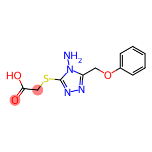 2-{[4-amino-5-(phenoxymethyl)-4H-1,2,4-triazol-3-yl]sulfanyl}acetic acid