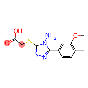 2-{[4-amino-5-(3-methoxy-4-methylphenyl)-4H-1,2,4-triazol-3-yl]sulfanyl}acetic acid