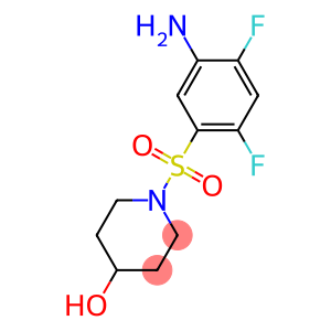 1-[(5-amino-2,4-difluorobenzene)sulfonyl]piperidin-4-ol