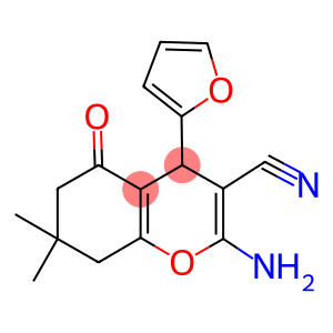 2-amino-4-(2-furyl)-7,7-dimethyl-5-oxo-5,6,7,8-tetrahydro-4H-chromene-3-carbonitrile