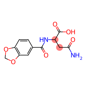 4-amino-2-[(1,3-benzodioxol-5-ylcarbonyl)amino]-4-oxobutanoic acid