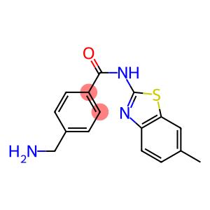 4-(aminomethyl)-N-(6-methyl-1,3-benzothiazol-2-yl)benzamide