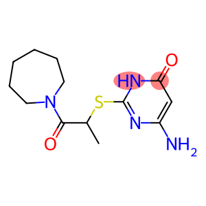 6-amino-2-{[1-(azepan-1-yl)-1-oxopropan-2-yl]sulfanyl}-3,4-dihydropyrimidin-4-one