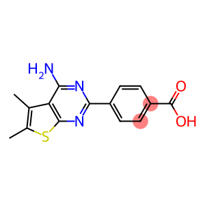 4-(4-AMINO-5,6-DIMETHYLTHIENO[2,3-D]PYRIMIDIN-2-YL)BENZOIC ACID