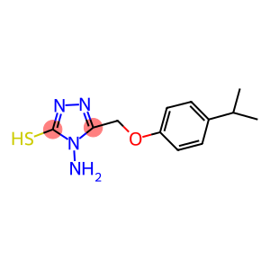 4-AMINO-5-[(4-ISOPROPYLPHENOXY)METHYL]-4H-1,2,4-TRIAZOLE-3-THIOL