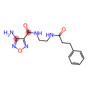 4-AMINO-N-{2-[(3-PHENYLPROPANOYL)AMINO]ETHYL}-1,2,5-OXADIAZOLE-3-CARBOXAMIDE