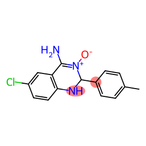 4-AMINO-6-CHLORO-2-(4-METHYLPHENYL)-1,2-DIHYDROQUINAZOLIN-3-IUM-3-OLATE