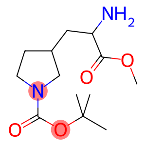 3-(2-AMINO-2-METHOXYCARBONYL-ETHYL)-PYRROLIDINE-1-CARBOXYLIC ACID TERT-BUTYL ESTER