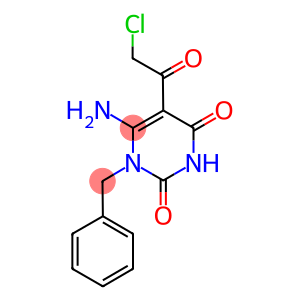 6-AMINO-1-BENZYL-5-(2-CHLORO-ACETYL)-1H-PYRIMIDINE-2,4-DIONE