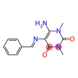 6-amino-5-(benzylideneamino)-1,3-dimethyl-2,4(1H,3H)-pyrimidinedione