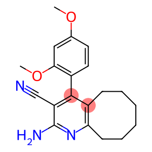 2-amino-4-(2,4-dimethoxyphenyl)-5,6,7,8,9,10-hexahydrocycloocta[b]pyridine-3-carbonitrile