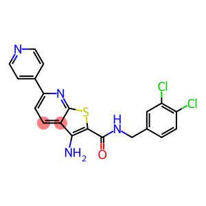 3-amino-N-(3,4-dichlorobenzyl)-6-(4-pyridinyl)thieno[2,3-b]pyridine-2-carboxamide