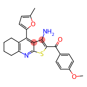 [3-amino-4-(5-methyl-2-furyl)-5,6,7,8-tetrahydrothieno[2,3-b]quinolin-2-yl](4-methoxyphenyl)methanone