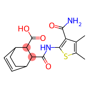 3-({[3-(aminocarbonyl)-4,5-dimethyl-2-thienyl]amino}carbonyl)bicyclo[2.2.2]oct-5-ene-2-carboxylic acid