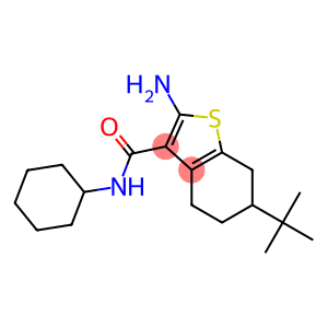 2-amino-6-tert-butyl-N-cyclohexyl-4,5,6,7-tetrahydro-1-benzothiophene-3-carboxamide