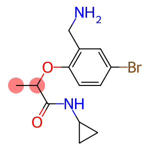 2-[2-(aminomethyl)-4-bromophenoxy]-N-cyclopropylpropanamide