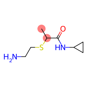 2-[(2-aminoethyl)sulfanyl]-N-cyclopropylpropanamide
