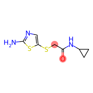 2-[(2-amino-1,3-thiazol-5-yl)thio]-N-cyclopropylacetamide