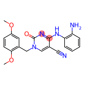 4-(2-aminoanilino)-1-(2,5-dimethoxybenzyl)-2-oxo-1,2-dihydropyrimidine-5-carbonitrile