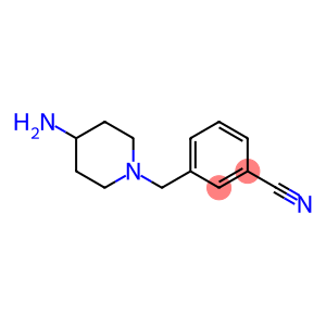 3-[(4-aminopiperidin-1-yl)methyl]benzonitrile