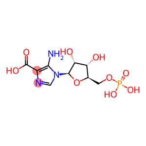 5-amino-1-[(2R,3R,4S,5R)-3,4-dihydroxy-5-(phosphonooxymethyl)oxolan-2-yl]imidazole-4-carboxylic acid