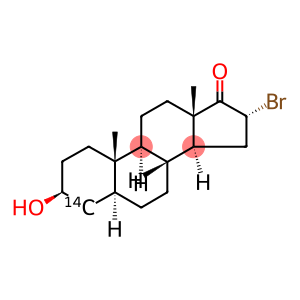 16ALPHA-BROMO-3BETA-HYDROXY-5ALPHA-ANDROSTANE-17-ONE, [4-14C]