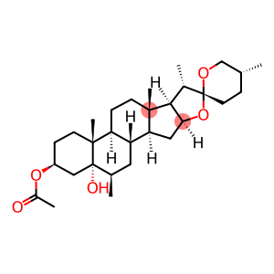 5-ALPHA, 20-ALPHA, 22-ALPHA, 25D-SPIROSTAN-6-BETA-METHYL-3-BETA, 5-ALPHA-DIOL 3-ACETATE