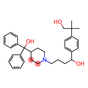 α-[4-(3-Hydroxy-2-methylprop-2-yl)phenyl]-4-(hydroxydiphenylmethyl)-1-piperidinebutanol