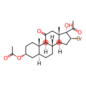 5ALPHA-PREGNAN-16BETA-BROMO-3BETA, 17ALPHA-DIOL-11, 20-DIONE 3-ACETATE