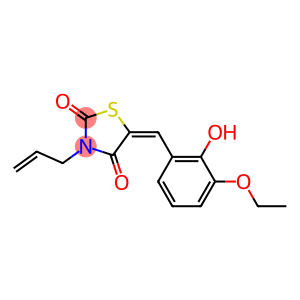 3-allyl-5-(3-ethoxy-2-hydroxybenzylidene)-1,3-thiazolidine-2,4-dione