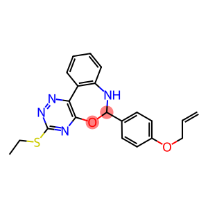 6-[4-(allyloxy)phenyl]-3-(ethylsulfanyl)-6,7-dihydro[1,2,4]triazino[5,6-d][3,1]benzoxazepine