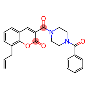 8-allyl-3-[(4-benzoyl-1-piperazinyl)carbonyl]-2H-chromen-2-one