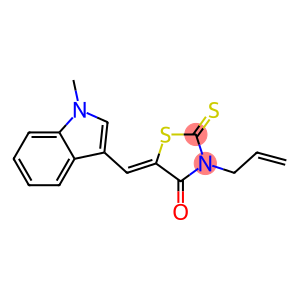 3-allyl-5-[(1-methyl-1H-indol-3-yl)methylene]-2-thioxo-1,3-thiazolidin-4-one