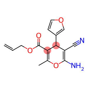 allyl 6-amino-5-cyano-4-(3-furyl)-2-methyl-4H-pyran-3-carboxylate