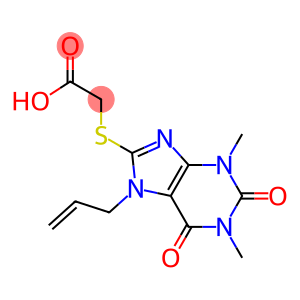 [(7-allyl-1,3-dimethyl-2,6-dioxo-2,3,6,7-tetrahydro-1H-purin-8-yl)thio]acetic acid