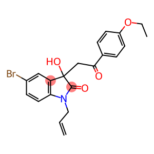 1-allyl-5-bromo-3-[2-(4-ethoxyphenyl)-2-oxoethyl]-3-hydroxy-1,3-dihydro-2H-indol-2-one