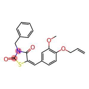 5-[4-(allyloxy)-3-methoxybenzylidene]-3-benzyl-1,3-thiazolidine-2,4-dione