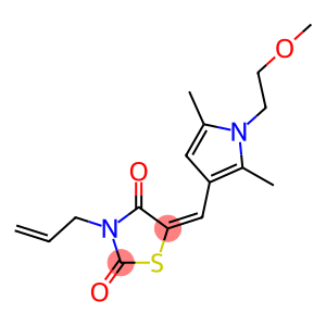 3-allyl-5-{[1-(2-methoxyethyl)-2,5-dimethyl-1H-pyrrol-3-yl]methylene}-1,3-thiazolidine-2,4-dione