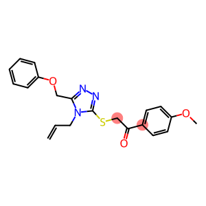 2-{[4-allyl-5-(phenoxymethyl)-4H-1,2,4-triazol-3-yl]sulfanyl}-1-(4-methoxyphenyl)ethanone