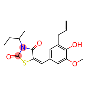 5-(3-allyl-4-hydroxy-5-methoxybenzylidene)-3-sec-butyl-1,3-thiazolidine-2,4-dione