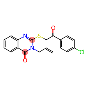 3-allyl-2-{[2-(4-chlorophenyl)-2-oxoethyl]sulfanyl}-4(3H)-quinazolinone