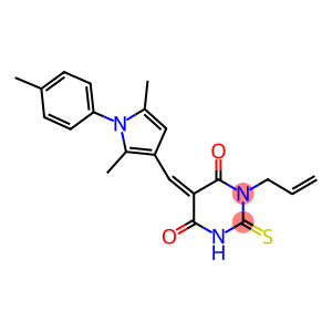 1-allyl-5-{[2,5-dimethyl-1-(4-methylphenyl)-1H-pyrrol-3-yl]methylene}-2-thioxodihydro-4,6(1H,5H)-pyrimidinedione