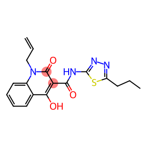 1-allyl-4-hydroxy-2-oxo-N-(5-propyl-1,3,4-thiadiazol-2-yl)-1,2-dihydroquinoline-3-carboxamide