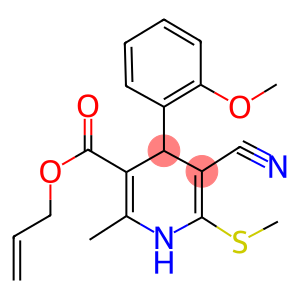 allyl 5-cyano-4-(2-methoxyphenyl)-2-methyl-6-(methylsulfanyl)-1,4-dihydropyridine-3-carboxylate