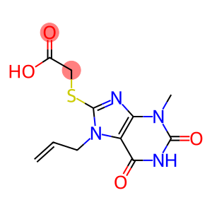 [(7-allyl-3-methyl-2,6-dioxo-2,3,6,7-tetrahydro-1H-purin-8-yl)sulfanyl]acetic acid