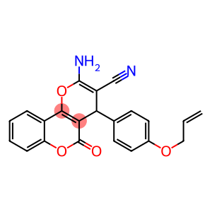 4-[4-(allyloxy)phenyl]-2-amino-5-oxo-4H,5H-pyrano[3,2-c]chromene-3-carbonitrile